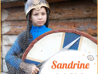 Sandrine, meaning to defend men