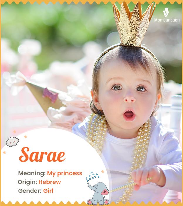 Sarae Name Meaning, Origin, History, And Popularity_image