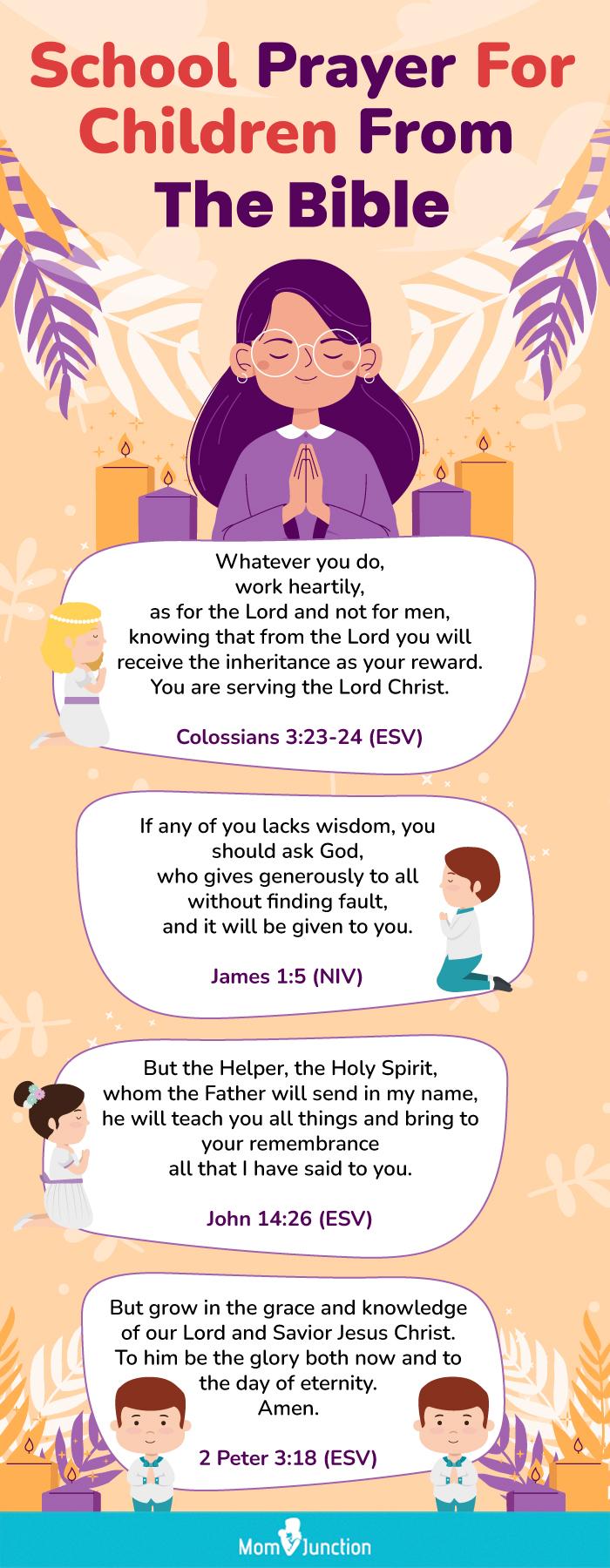 27 Short And Powerful Prayers For Children In School