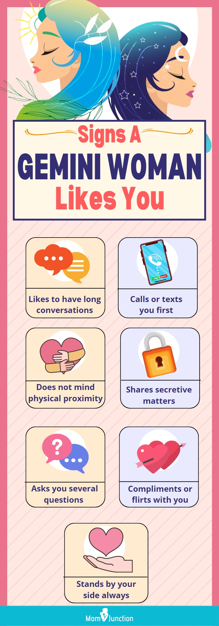 signs a gemini woman likes you (infographic)
