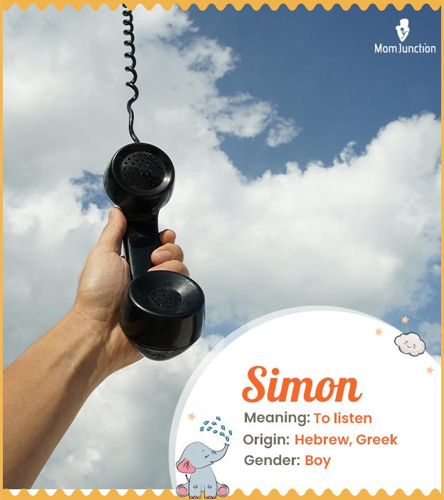 Simon is a Hebrew na