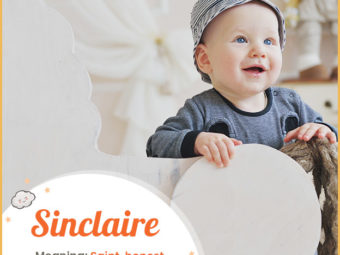 Sinclaire, meaning holy saint