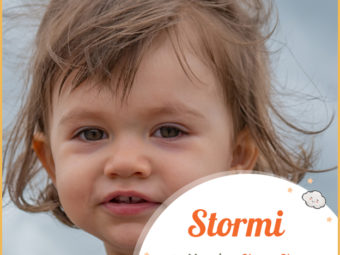 Stormi, meaning storm