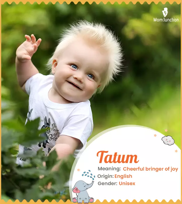 Tatum Name, Meaning, Origin, History, And Popularity | MomJunction