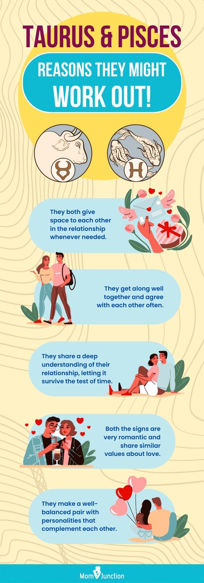 taurus and pisces reasons they might work out [infographic]