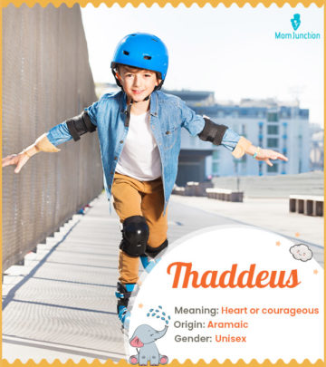 Thaddeus, classic name meaning courageous