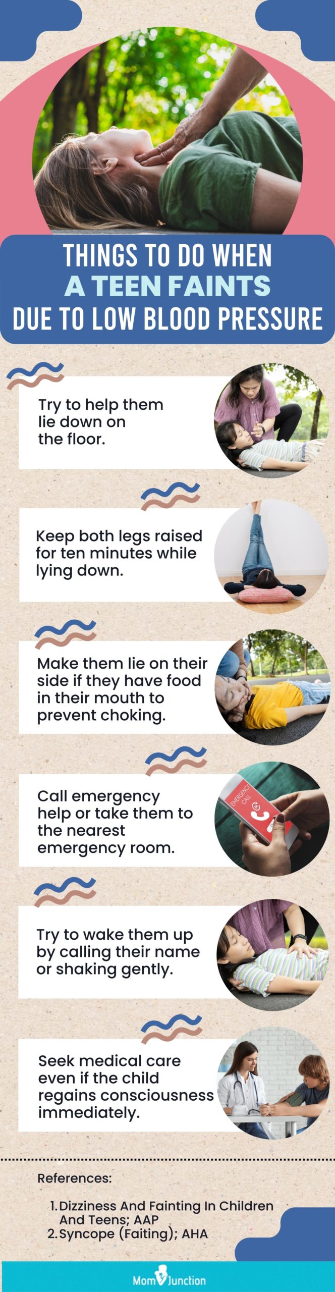 things to do when a teen faints due to low blood pressure 2 [infographic]
