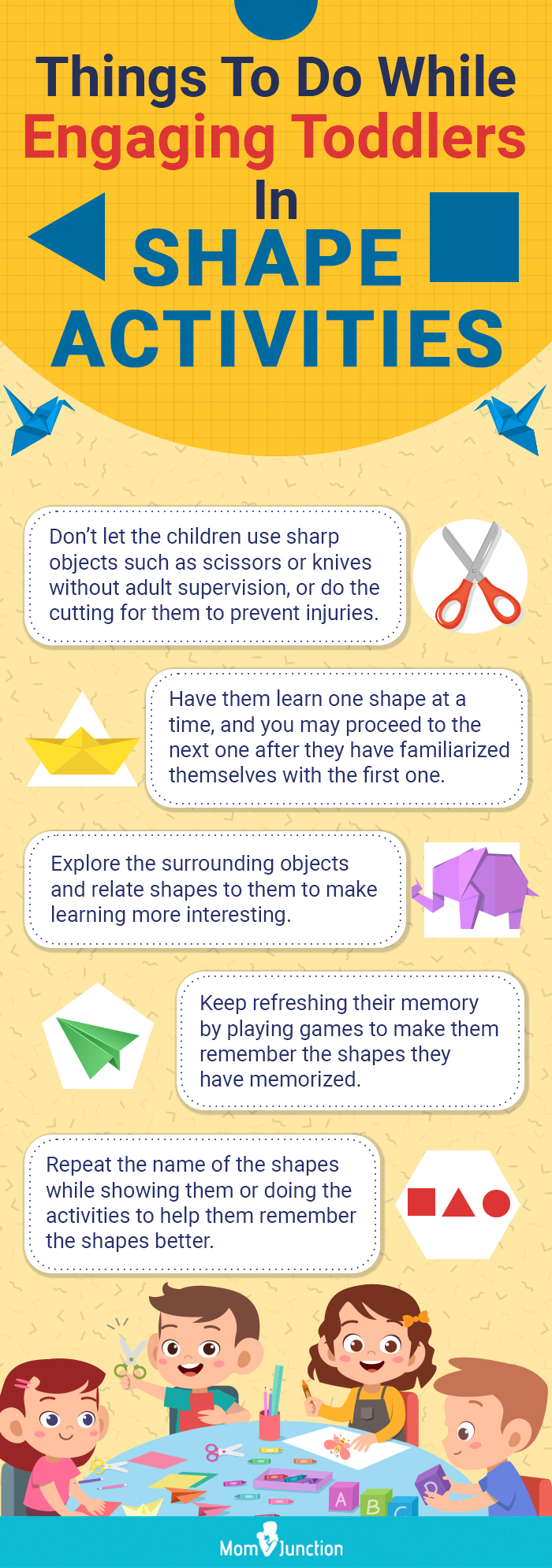 things to do while engaging toddlers in shape activities [infographic]