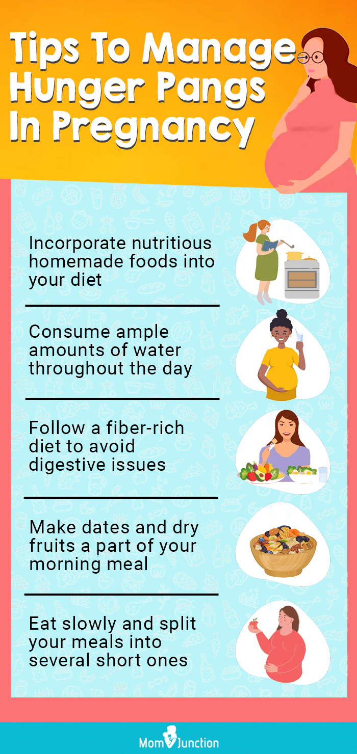 tips to manage hunger pangs while pregnant (infographic)