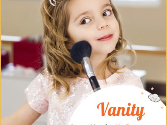 Vanity is a name reflecting self pride