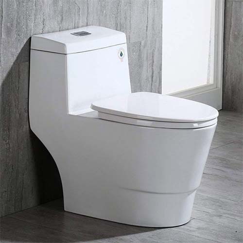 WOODBRIDGE Dual-Flush Elongated One-Piece Toilet
