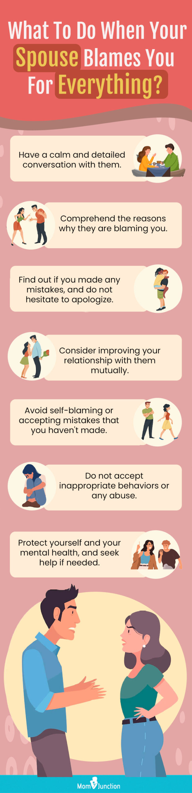 what to do when your spouse blames you for everything (infographic)