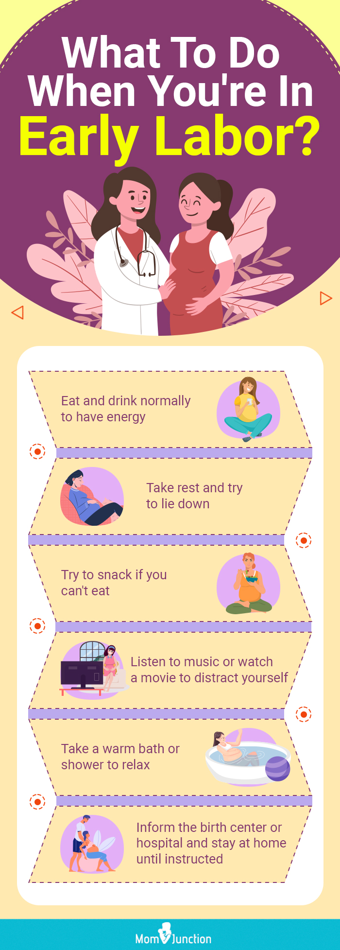 what to do when you're in early labor [infographic]
