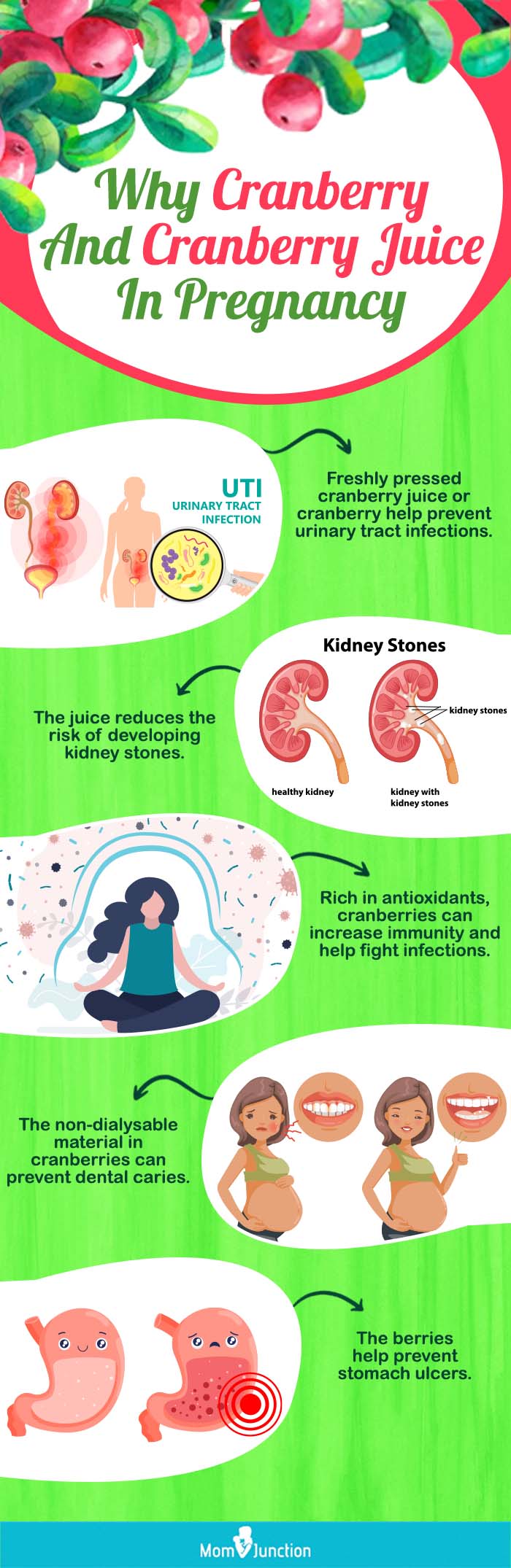 why cranberry and cranberry juice in pregnancy (infographic)