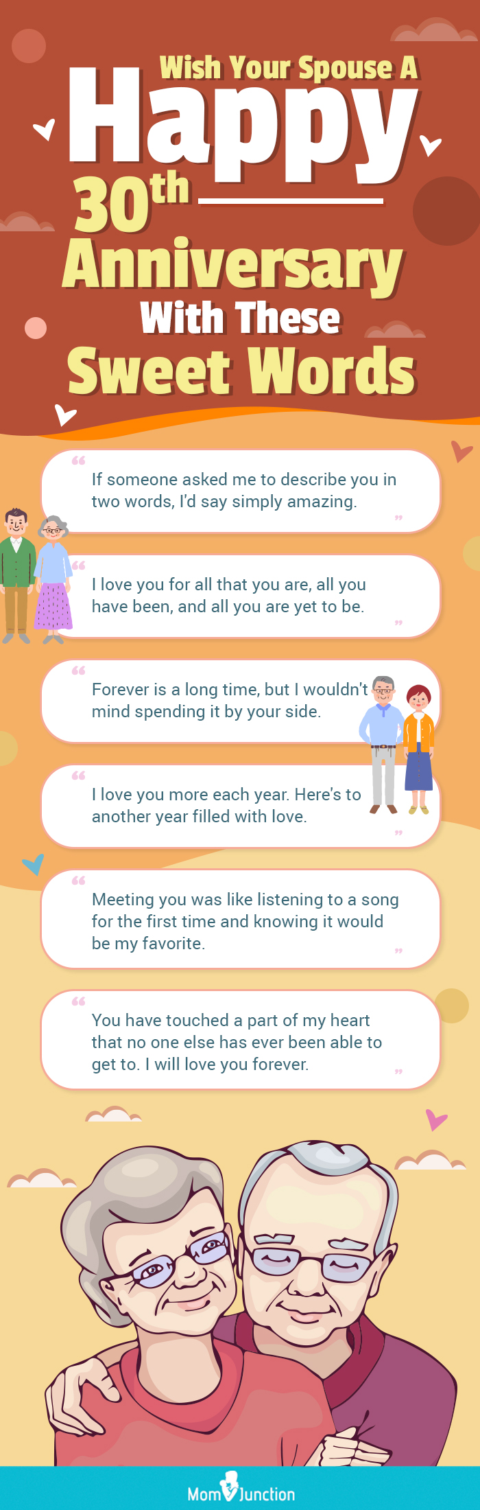 wish your spouse a happy 30th anniversary with these sweet words (infographic)