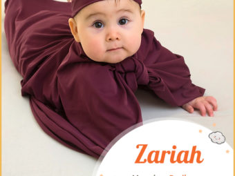 Zariah, an Arabic name implying radiance