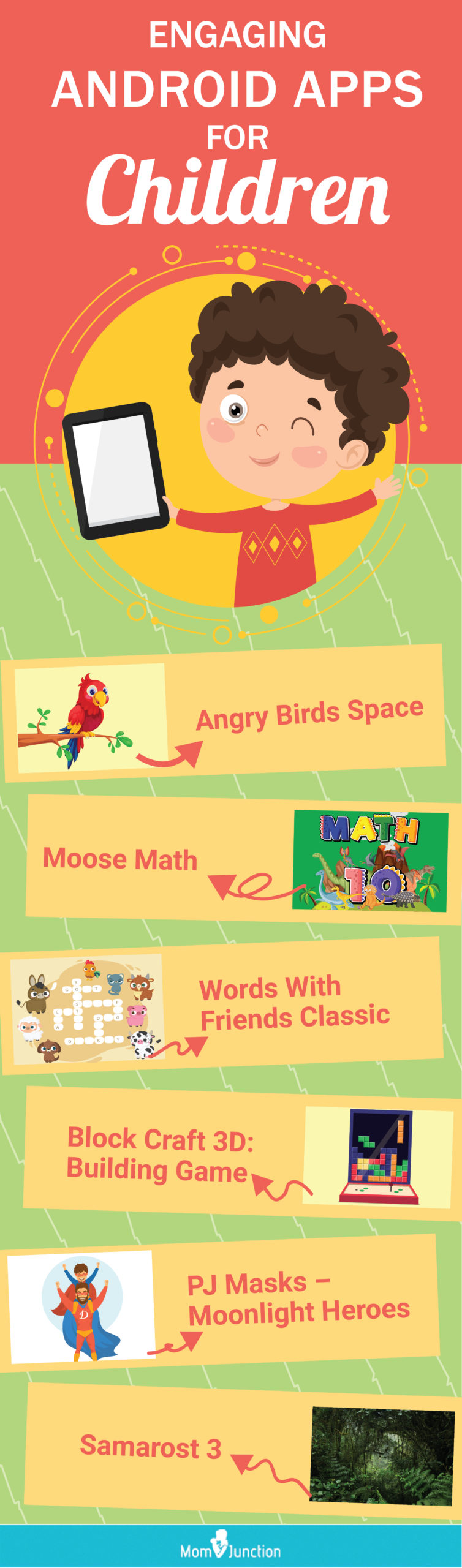 engaging android apps for children (infographic)