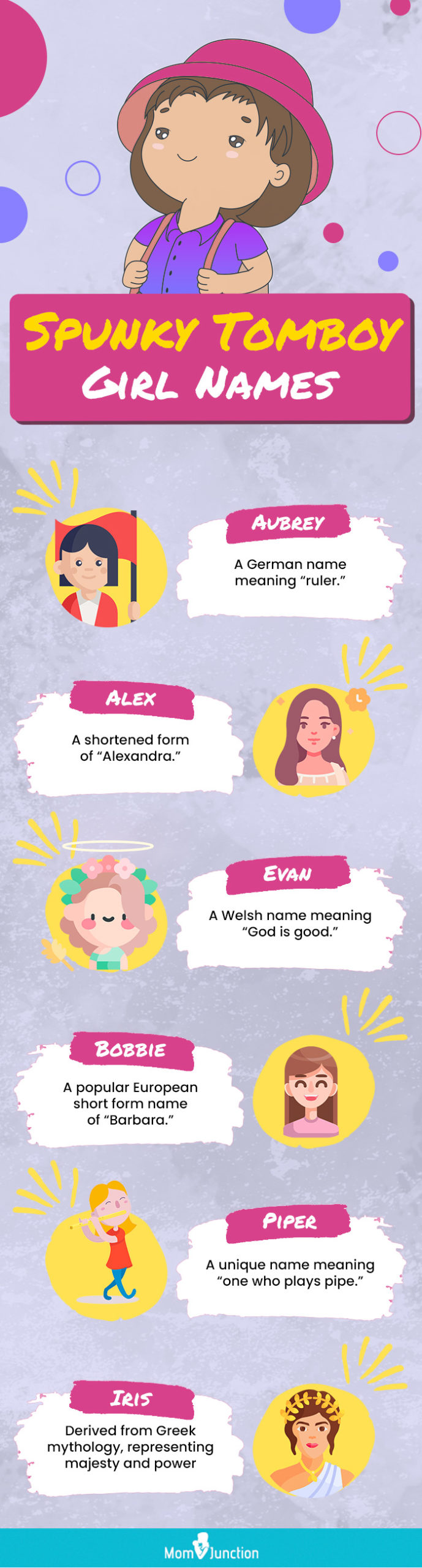 tomboy names for your baby girl (infographic)