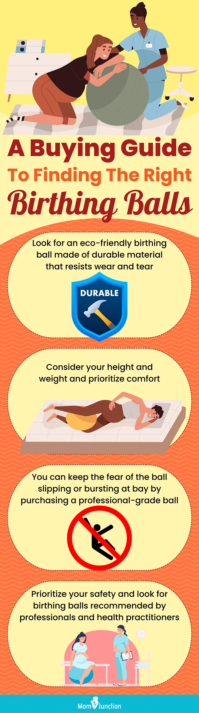 A Buying Guide To Finding The Right Birthing Balls (infographic)