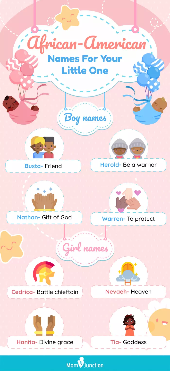 african american names for your little one (infographic)