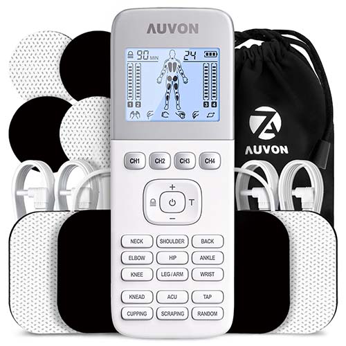 Auvon 4 Muscle Stimulator for Pain Relief