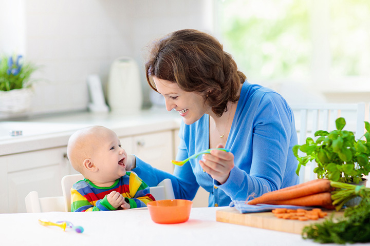 Baby Milestone Learning To Eat Solids