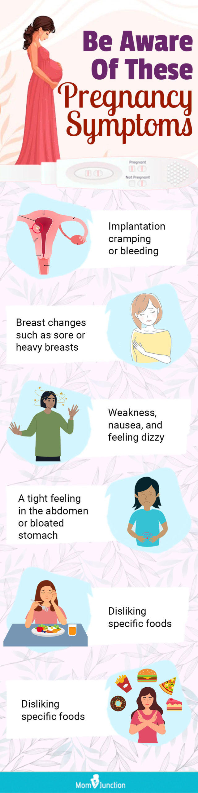 be aware of these pregnancy symptoms [infographic]