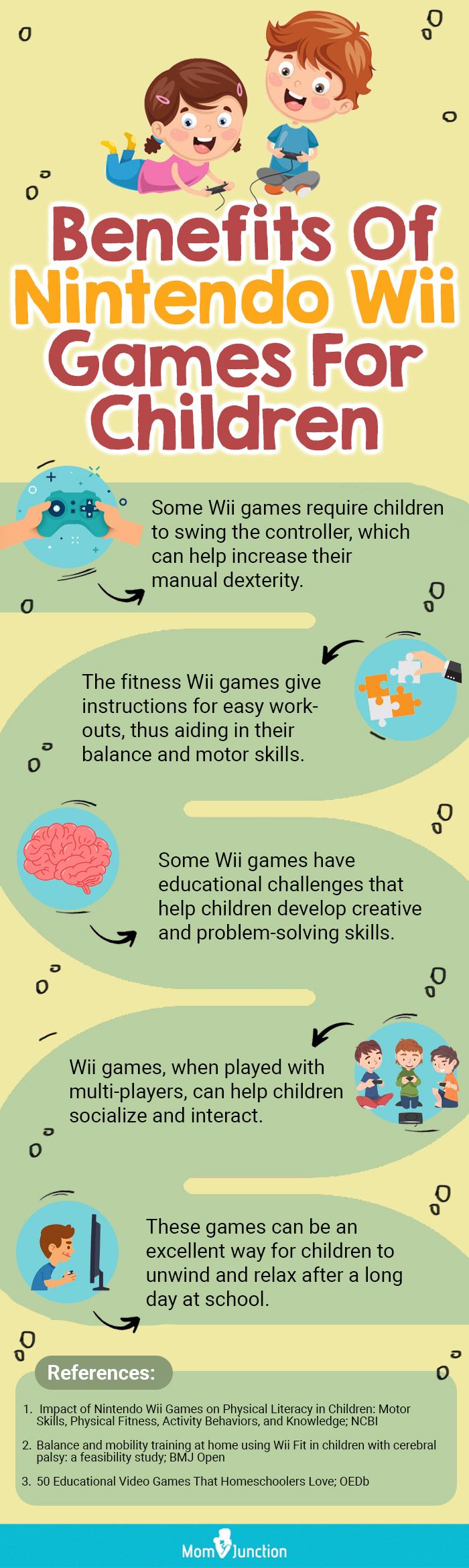 Benefits Of Nintendo Wii Games For Children (infographic)