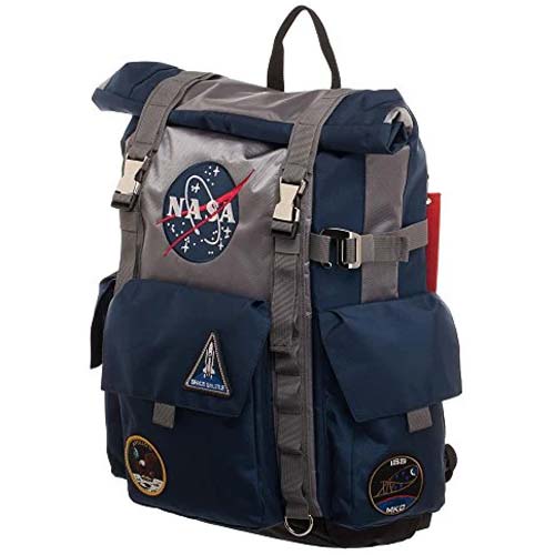 Bioworld NASA Roll-Top Backpack