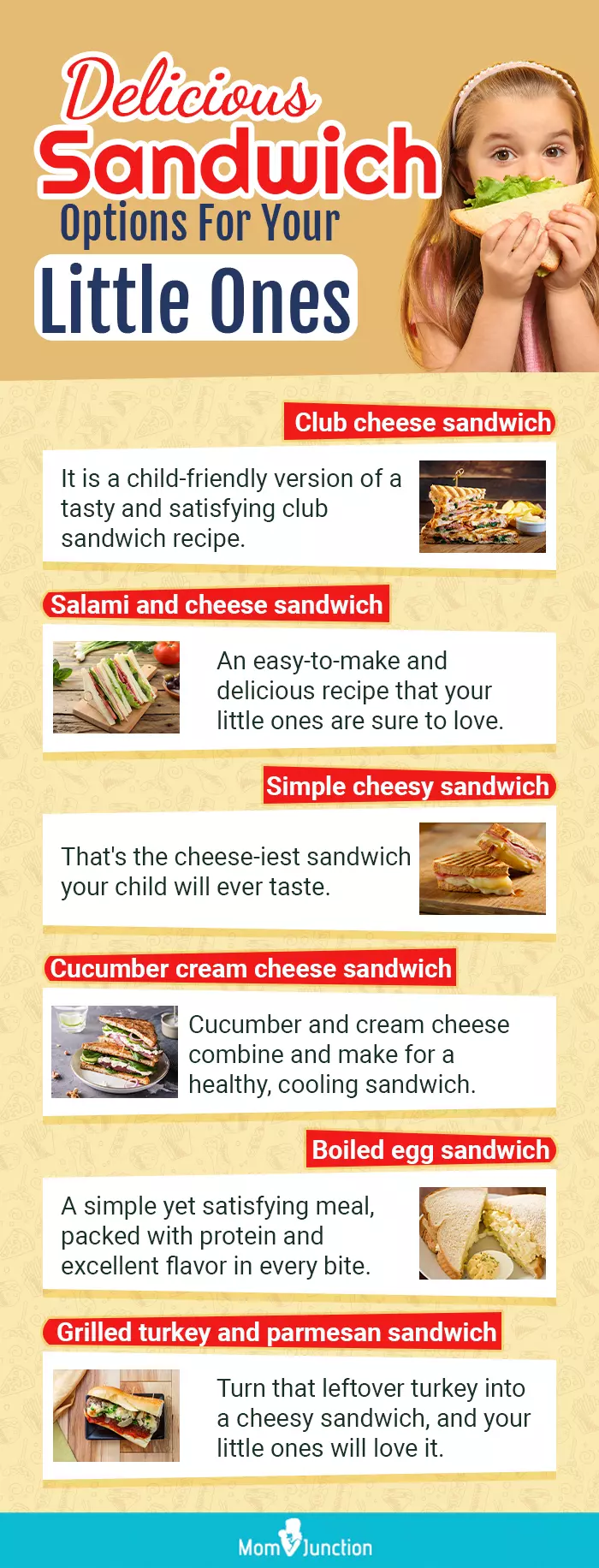 delicious sandwich options for your little ones (infographic)