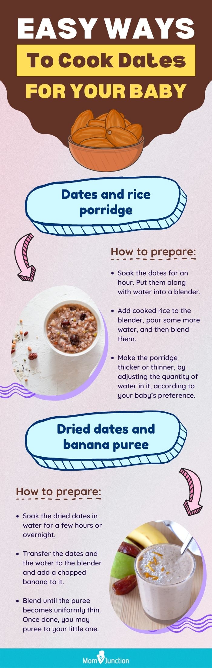 easy ways to cook dates for your baby (infographic)