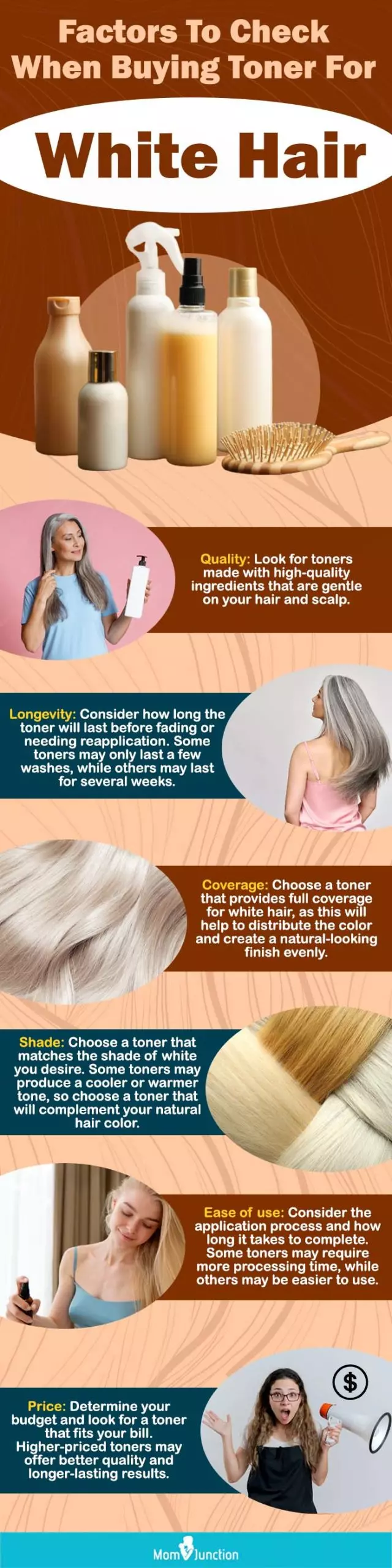 Factors To Check When Buying Toner For White Hair (infographic)