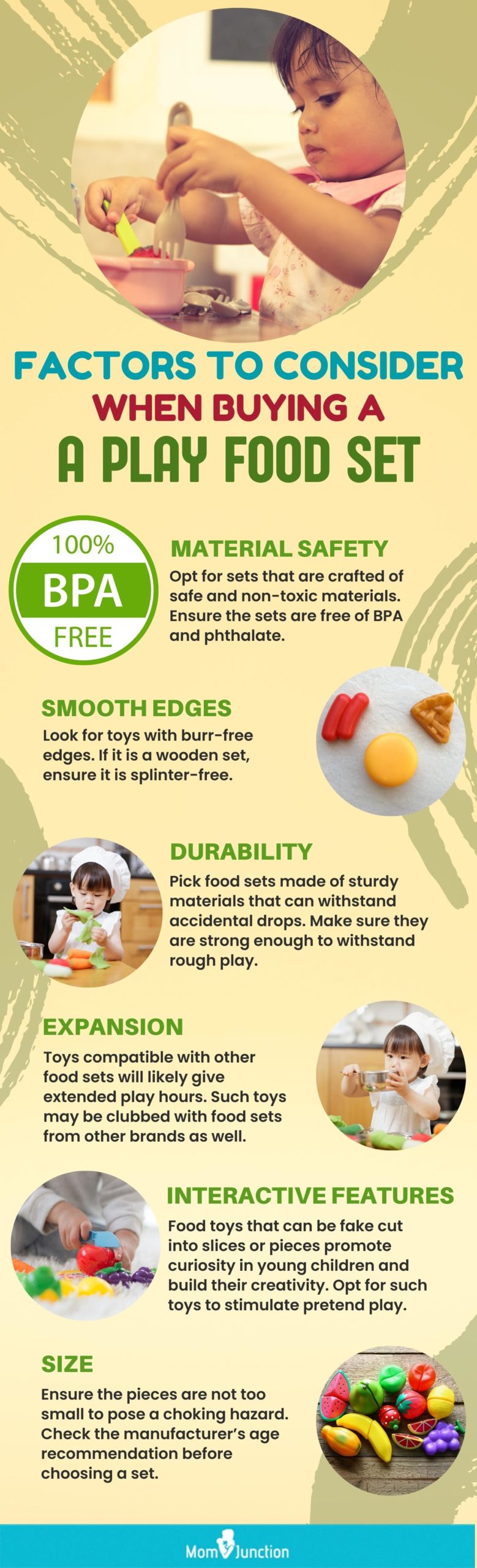 Factors To Consider When Buying A Play Food Set (infographic)