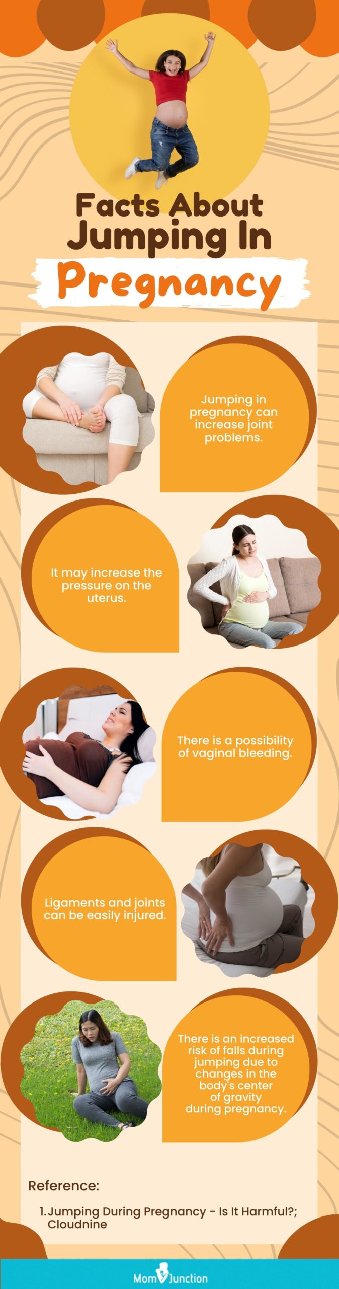facts about jumping in pregnancy (infographic)