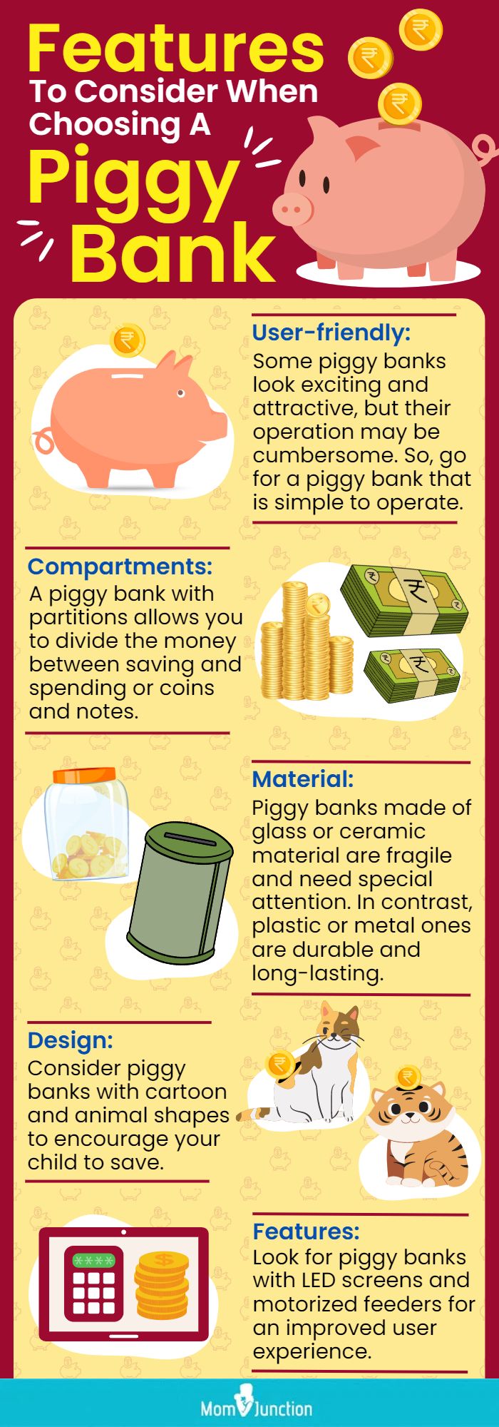 Features To Consider When Choosing A Piggy Bank