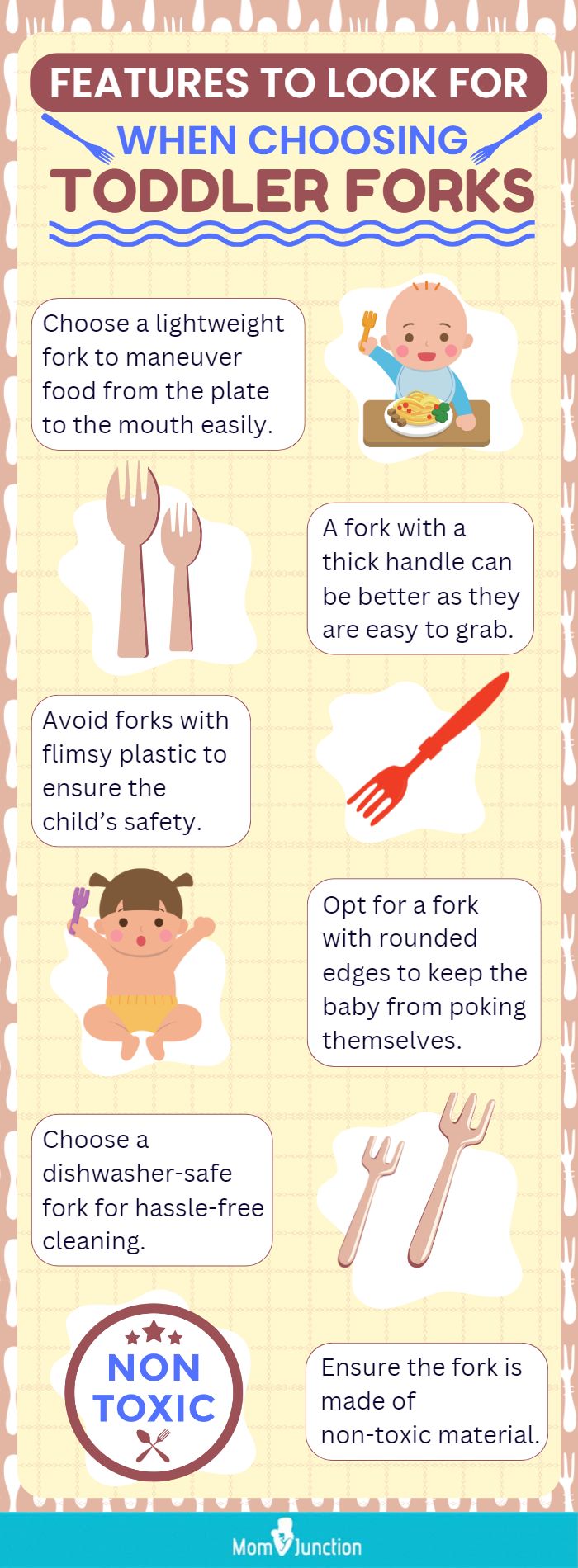 Features To Look For When Choosing Toddler Forks (infographic)