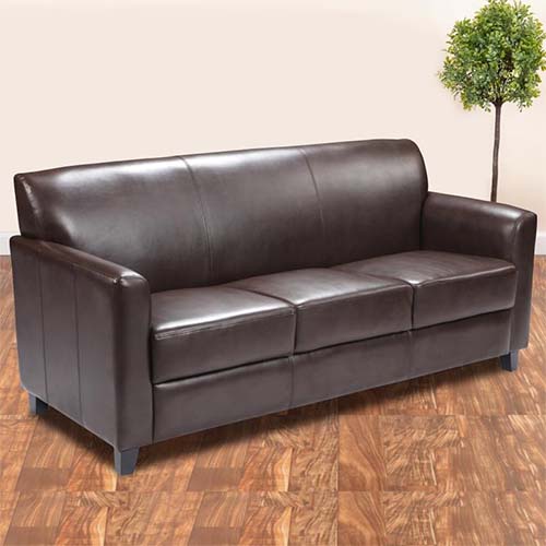 Flash Furniture HERCULES Diplomat Series Brown Leather Sofa
