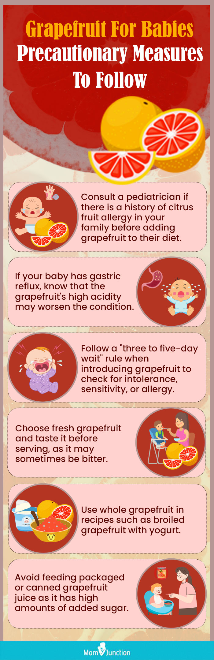 grapefruit for babies precautionary measures to follow (infographic)