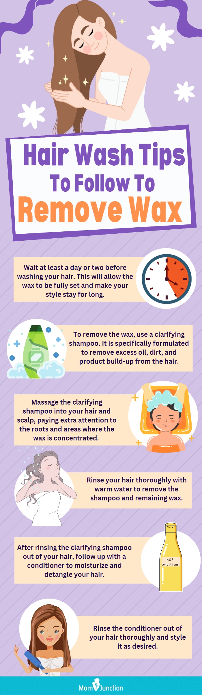 Hair Wash Tips To Follow To Remove Wax Row-28 content team (infographic)