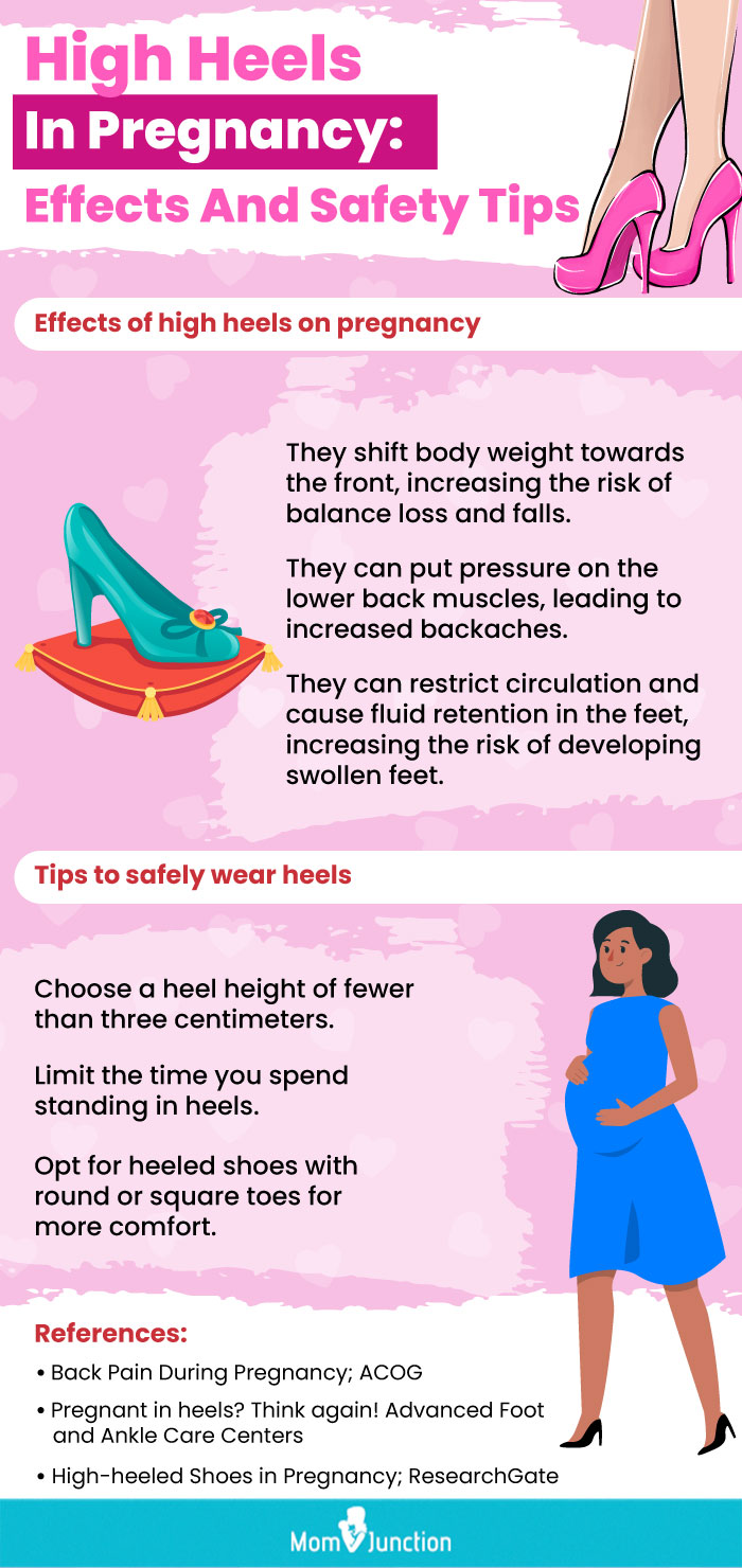 high heels in pregnancy effects and safety tips (infographic)