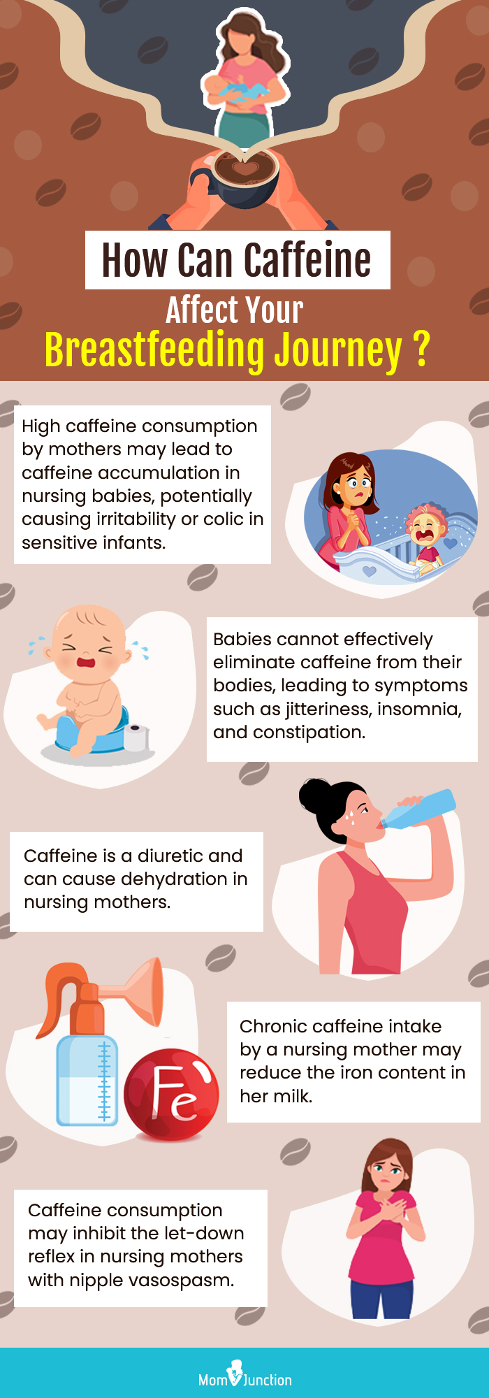 how can caffeine affect your breastfeeding journey (infographic)