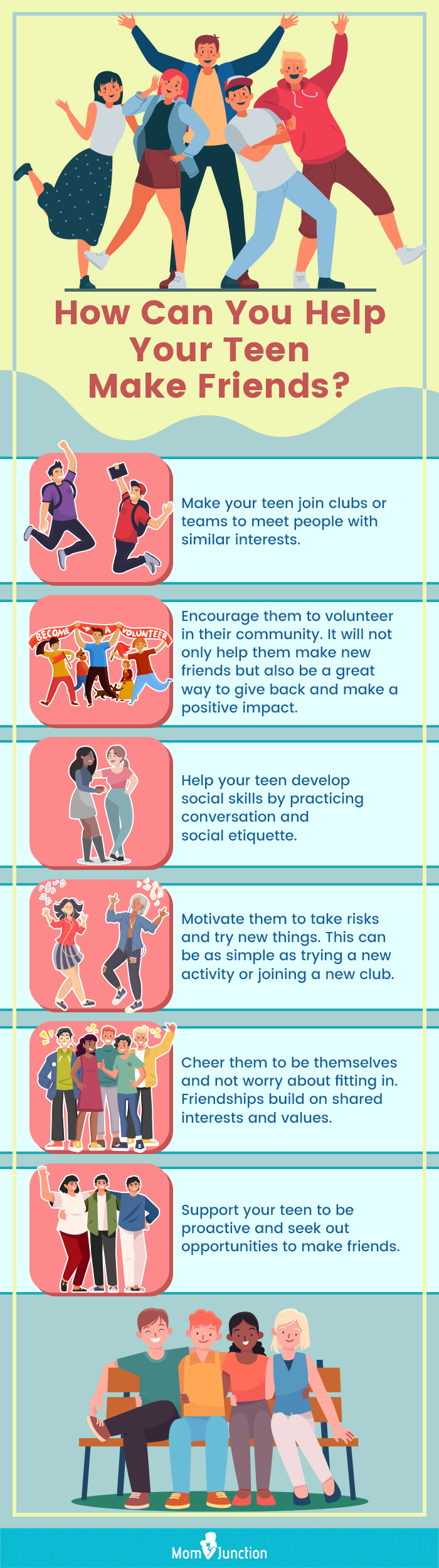 how can you help your teen make friends (infographic)