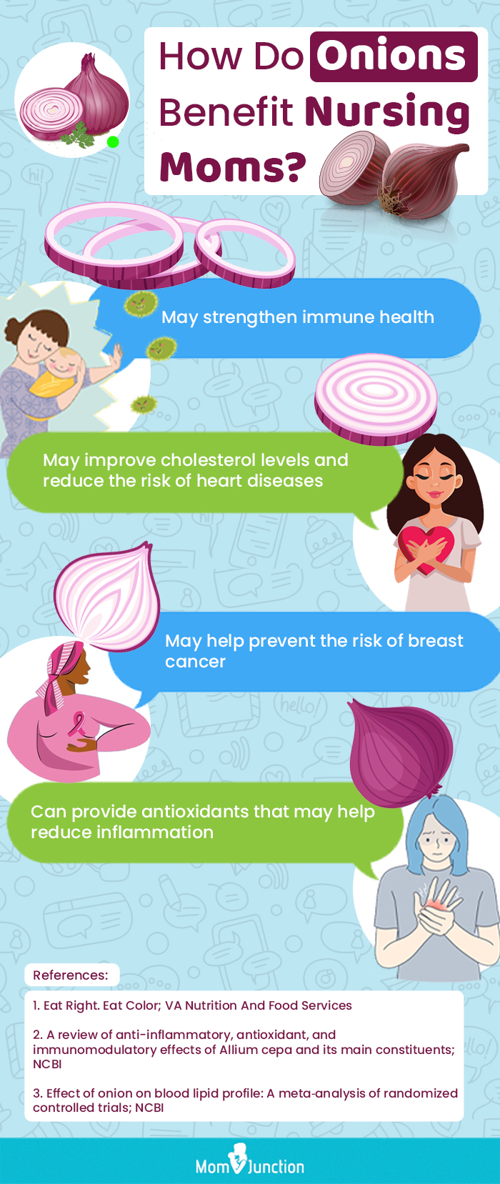 how do onions benefit nursing moms (infographic)