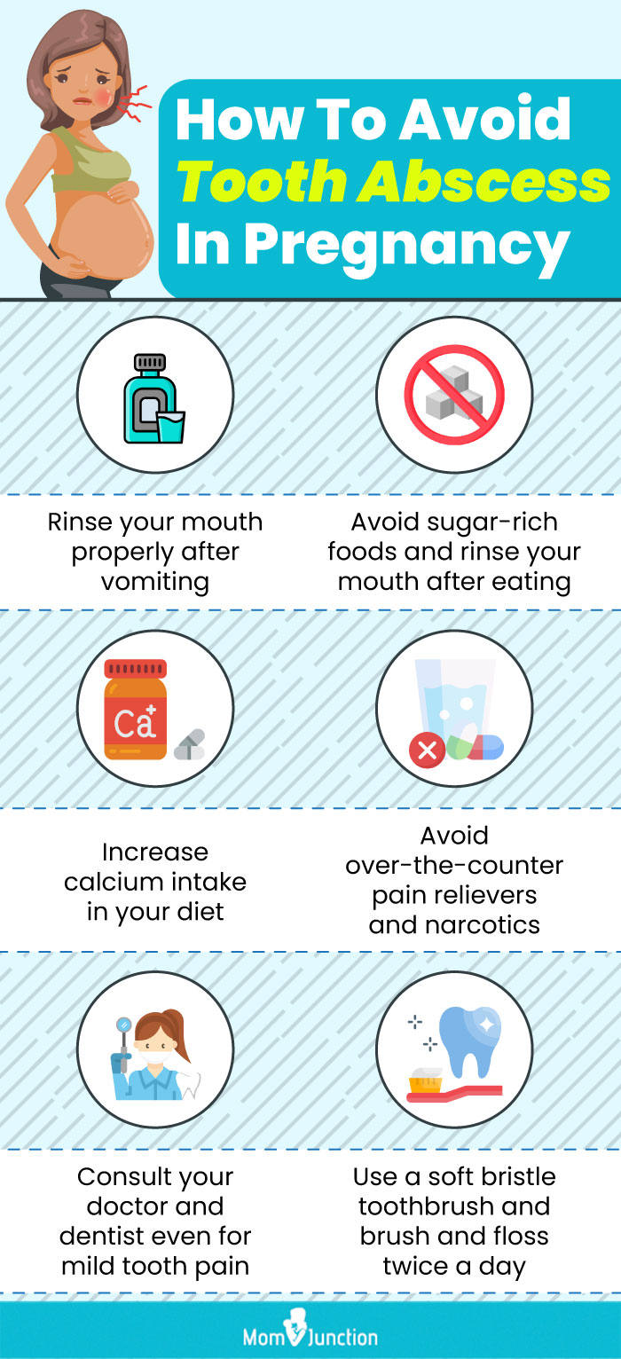 how to avoid tooth abscess in pregnancy (infographic)