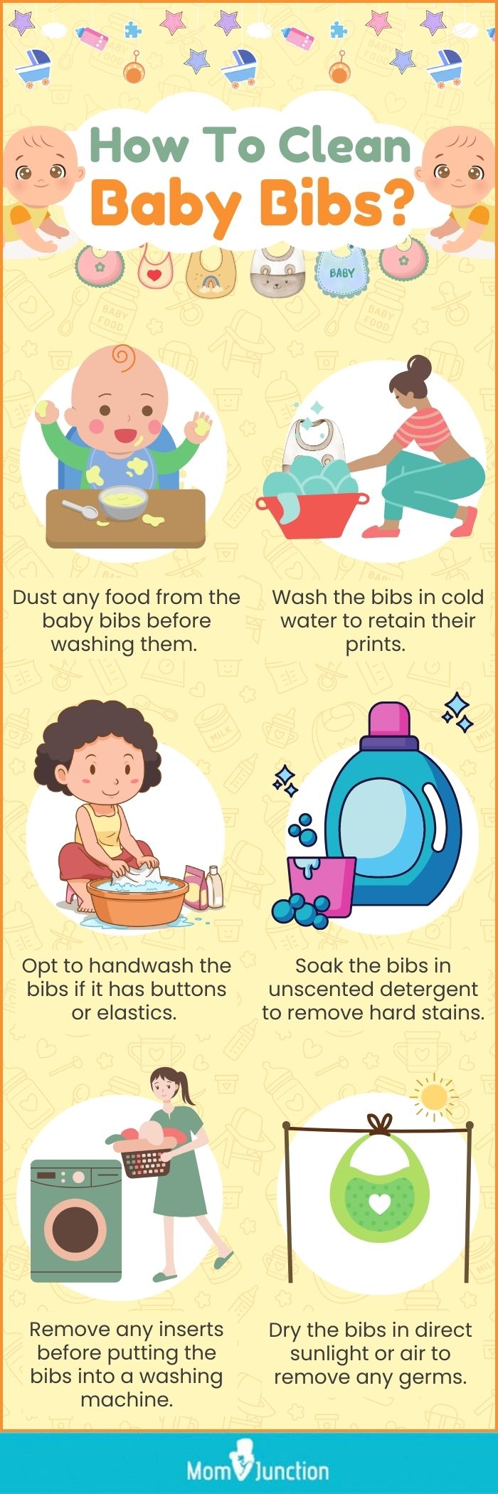 How To Clean Baby Bibs