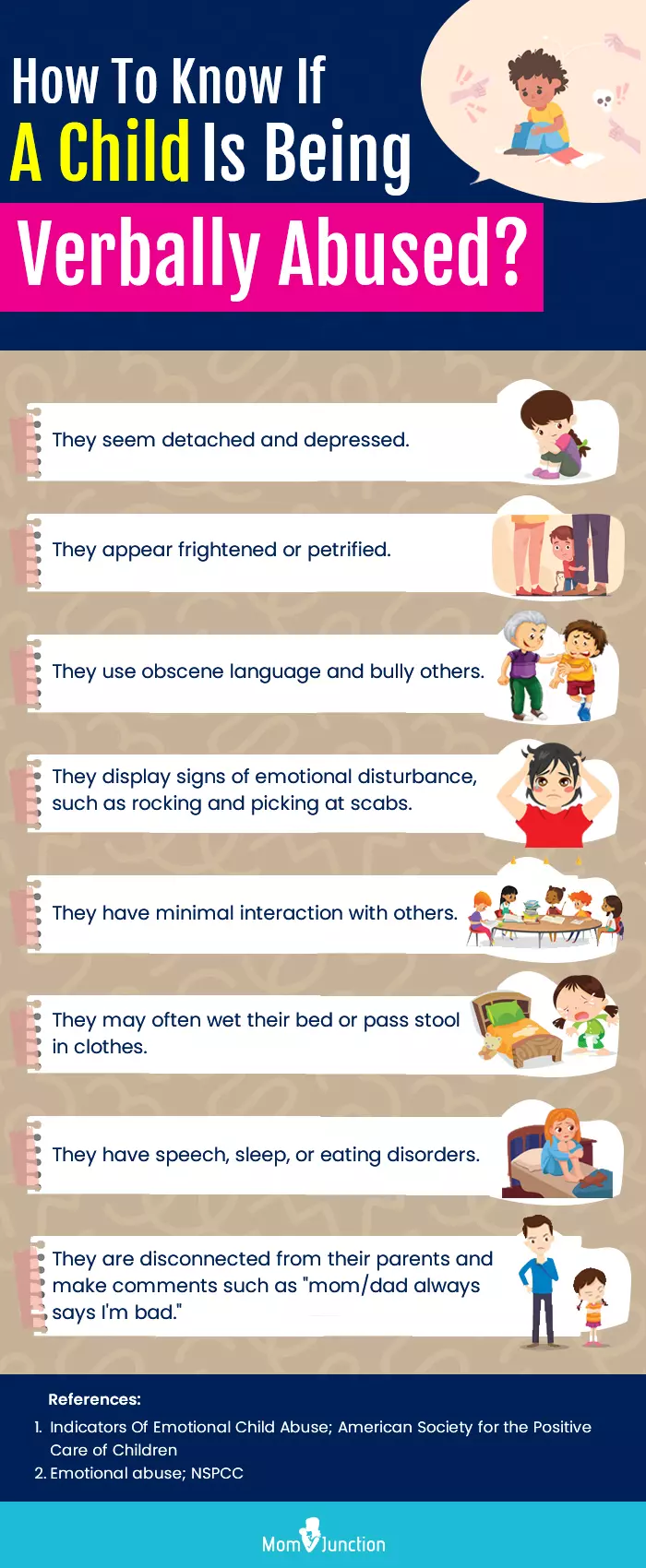 how to know if a child is being verbally abused (infographic)