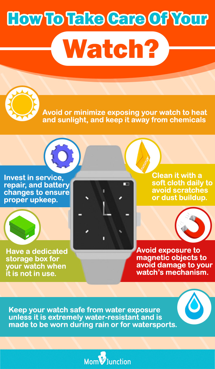 How To Take Care Of Your Watch? (infographic)