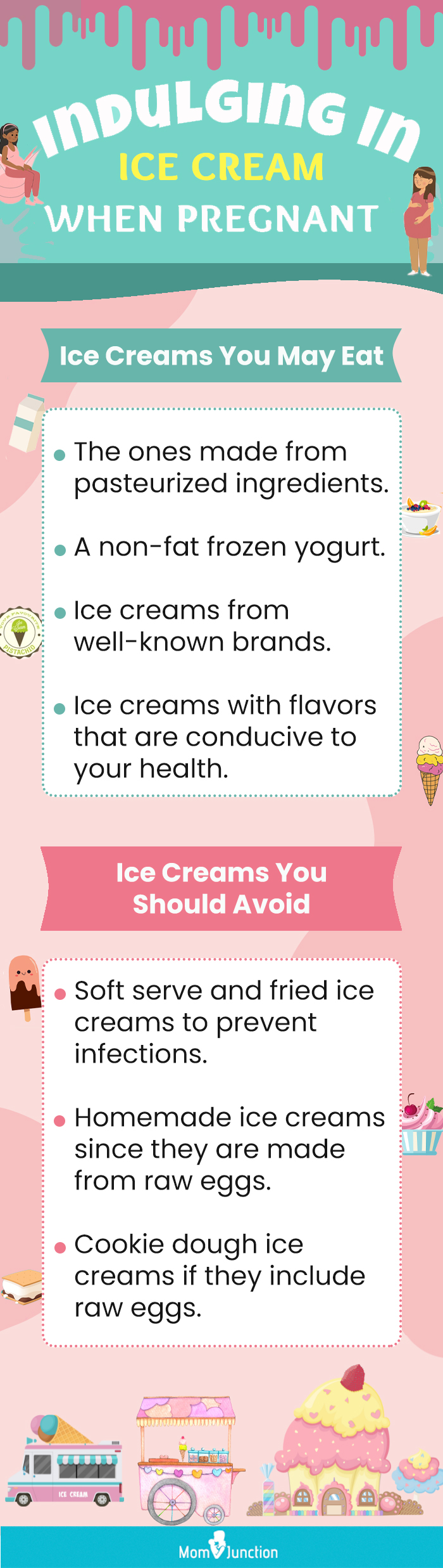 indulging in ice cream when pregnant (infographic)