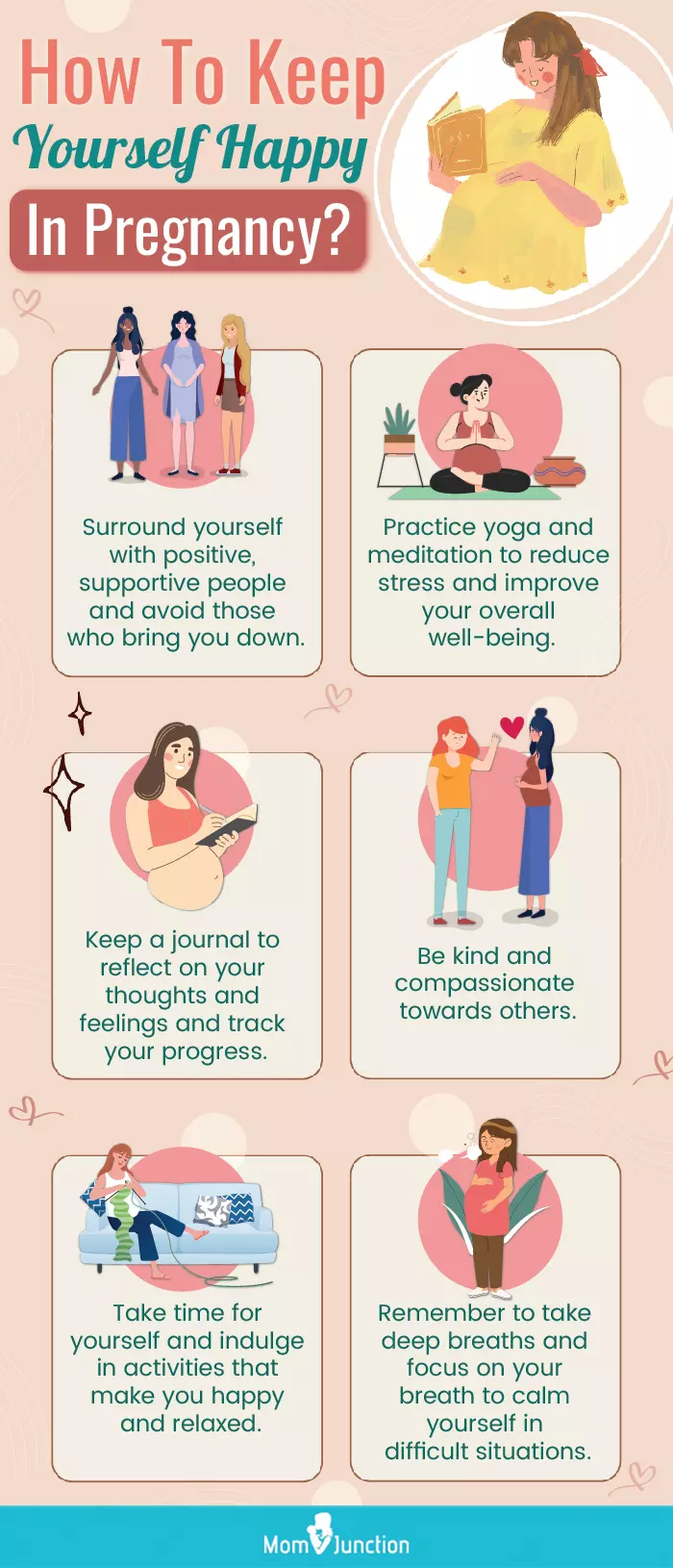 how to keep yourself happy in pregnancy (infographic)