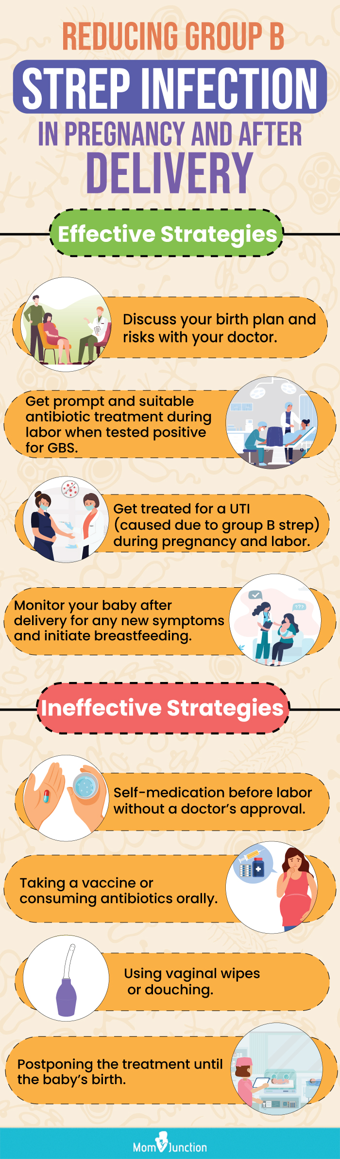 reducing group b strep infection in pregnancy and after delivery (infographic)